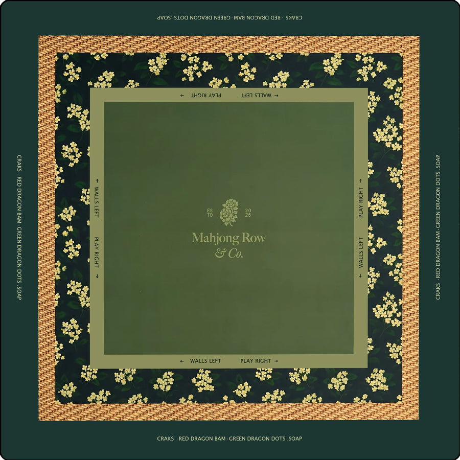 American Mahjong Table Pad, Foldable Non-Slip Game Mat, Soft Surface, Unfinished Edge