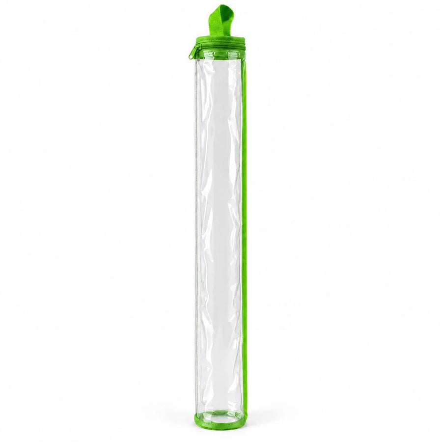 Mahjong Mat Storage Bag, 33.5 Inch Clear PVC, Dustproof, Portable, for Rolled Mats, view 4