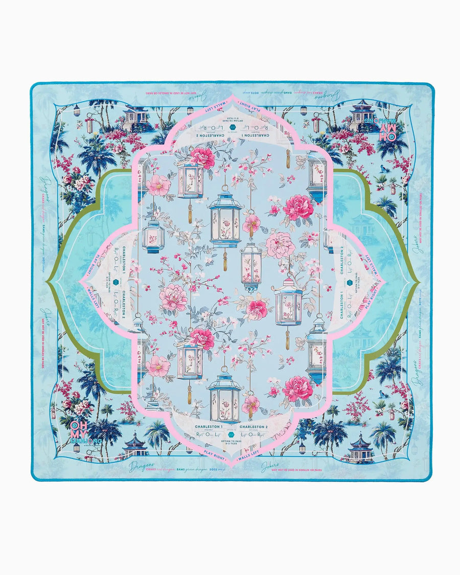 Mahjong Mat for American Mahjong Sets, Neoprene, Rose Floral Pattern, view 9