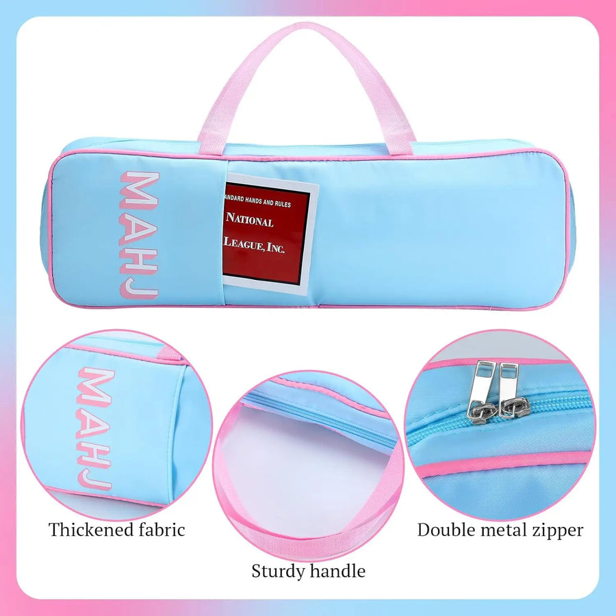 American Mahjong Storage Bag, Large Capacity Travel Bag with Room for Mahjong Racks, view 4