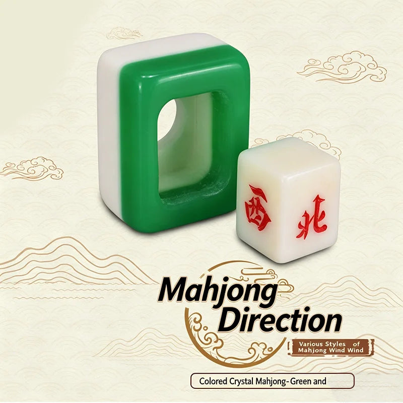 Mahjong Direction Indicator, Six-Sided Acrylic, Right Angle Corners, Multiple Colors, view 9