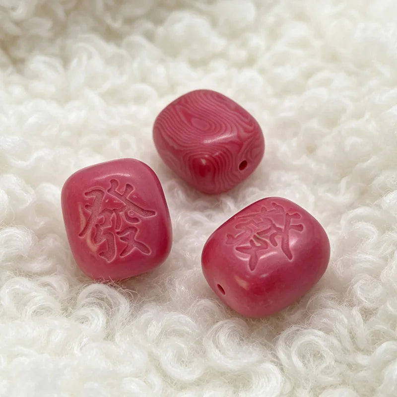 Mahjong Charm Pendant Bead, Lucky Sign, for DIY Jewelry Making, Keyrings and Bag Charms, view 7