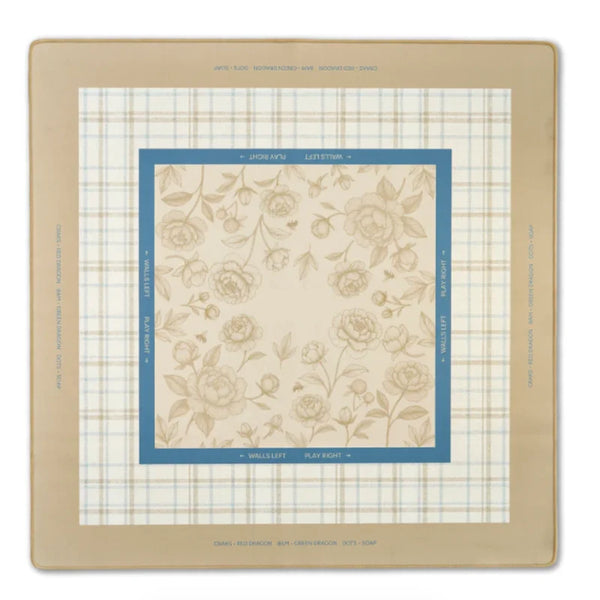 Mahjong Mat with Storage Bag, 33 Inch Neoprene, 3 mm, Stitched Edge, Waterproof, Off-White Honey