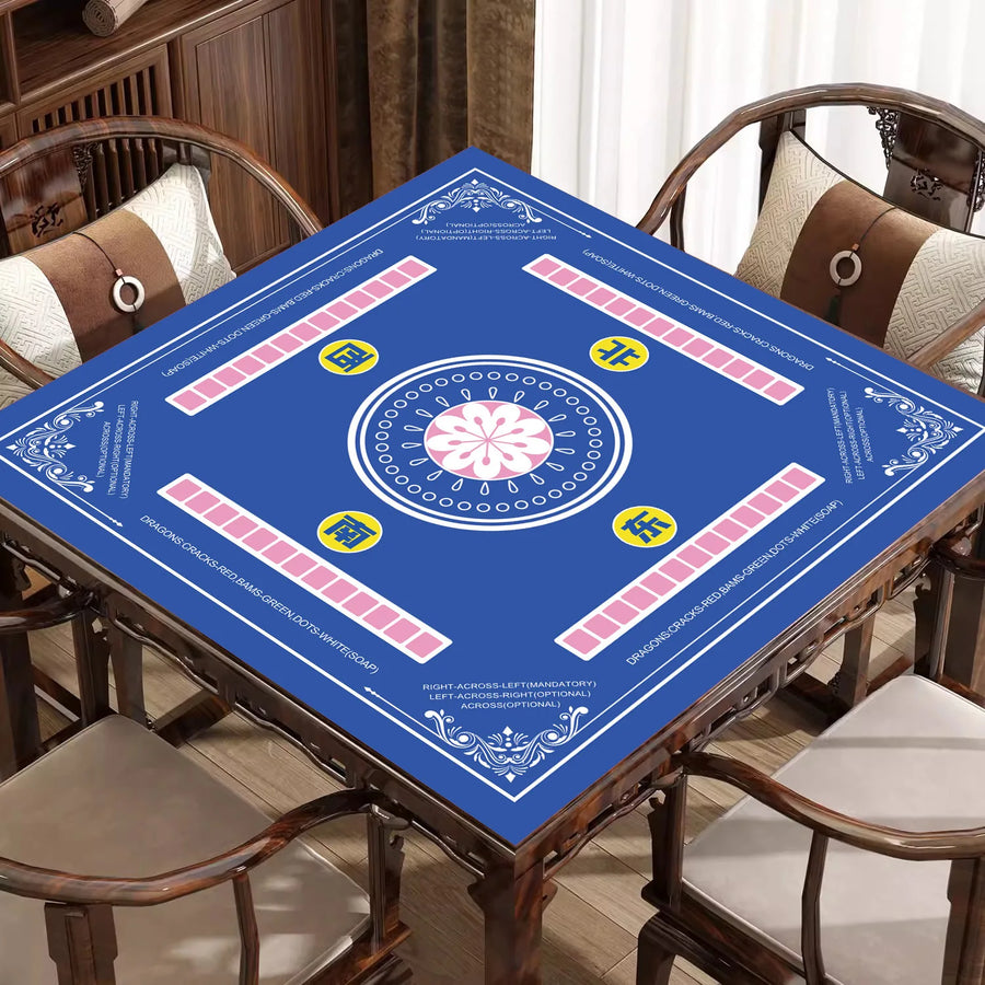 American Mahjong Mat, Thickened Rubber Tablecloth with Locked Edges, Easy Clean, view 12