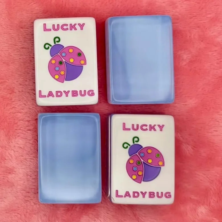 American Mahjong Tiles, 4 Layer Acrylic, Green Christmas Holiday Design, view 5