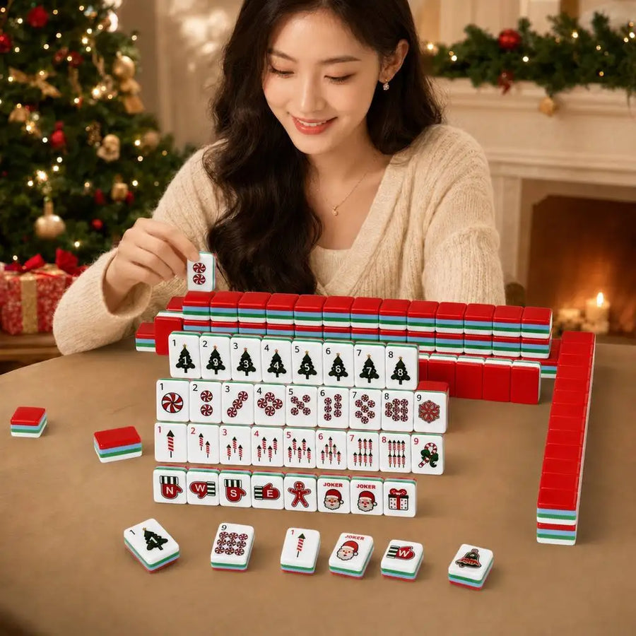 American Mahjong Travel Set, 160 Engraved Tiles, 4 Layer Acrylic, 1.24 x 0.90 x 0.63 Inch, view 4