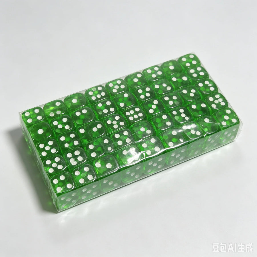 Mahjong Dice, 16mm, 100 Pieces per Set, Multiple Colors for Board Games, view 7