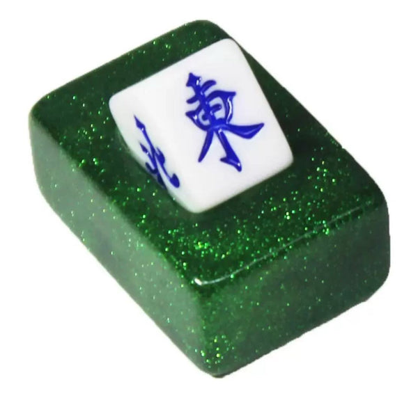 Mahjong Wind Indicator Dealer Marker, Glitter Acrylic, for Chinese and American Mahjong