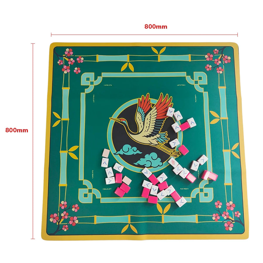 American Mahjong Mat, 33 Inch Foldable Rubber, Non-Slip, Waterproof Table Cover, view 4