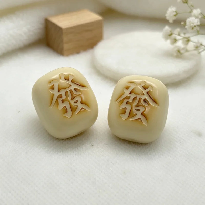Mahjong Charm Pendant Bead, Lucky Sign, for DIY Jewelry Making, Keyrings and Bag Charms, view 8