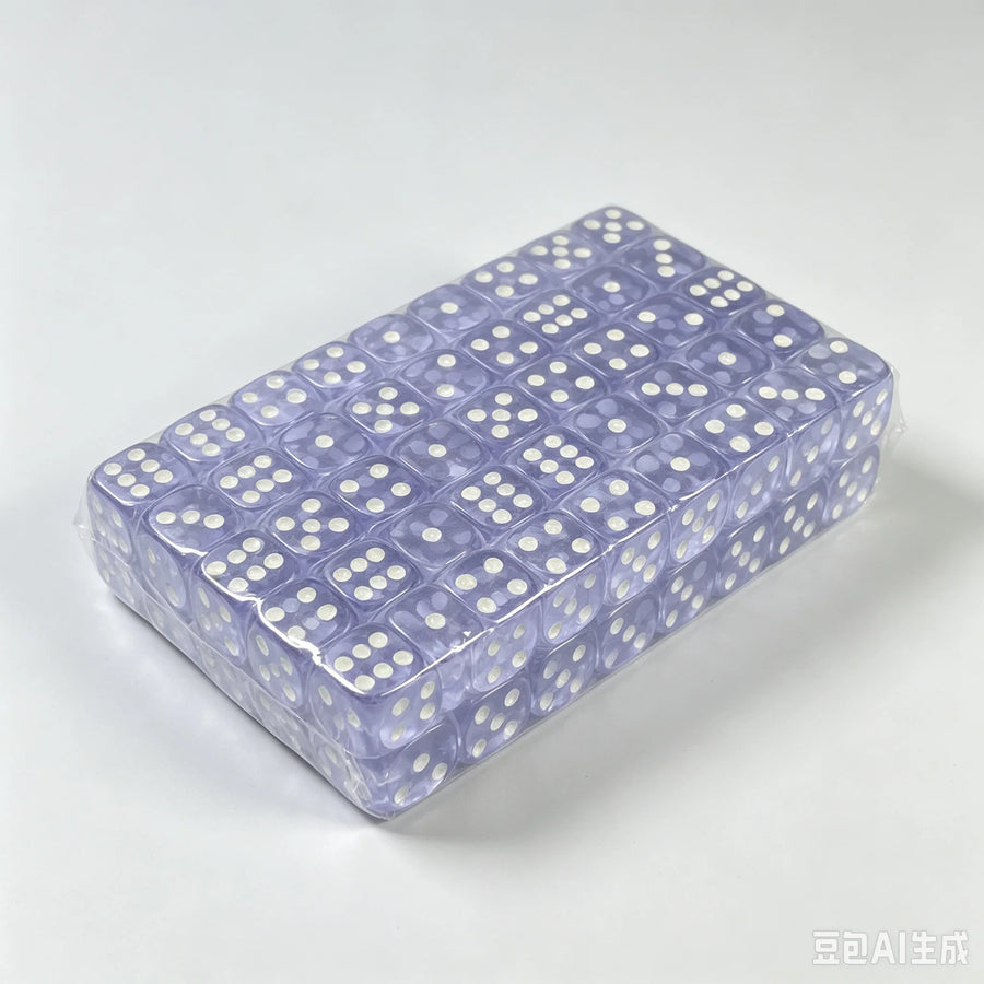 Mahjong Dice, 16mm, 100 Pieces per Set, Multiple Colors for Board Games
