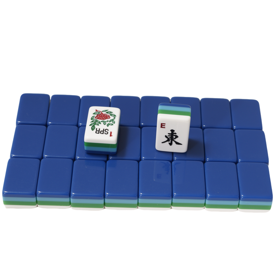 American Mahjong Tile Set, 4 Layer American Standard Tiles, Blue, view 3