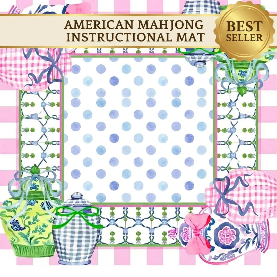 Mahjong Mat, 31.5 x 31.5 Inch (80 cm) Natural Rubber, Non-Slip, Noise Reducing, Preppy Style, view 6