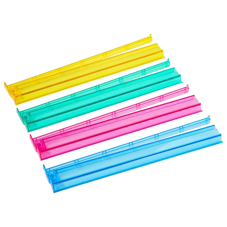 Mahjong Push Racks, 2-in-1 Rack and Pusher, Magnetic Plastic, Minimalist Design, Blue, view 8