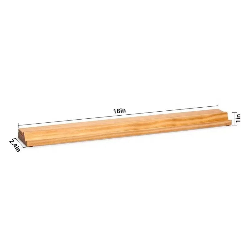 American Mahjong Racks with Pushers, Set of 4, 18 Inch Magnetic Pine Wood, view 2