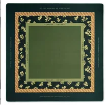 American Mahjong Mat, Foldable Waterproof Rubber Tablecloth, Portable, Pink and Gold, view 5