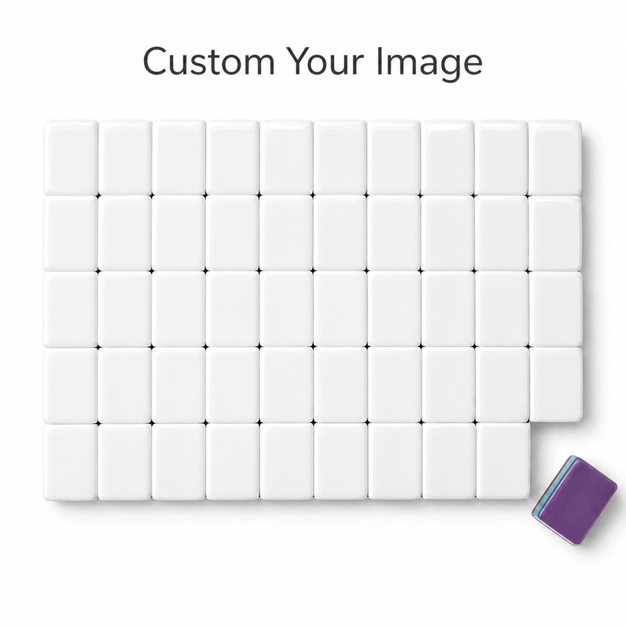 American Mahjong Set, 160 Acrylic Mah Jongg Tiles, 4 Layer, Purple, view 5