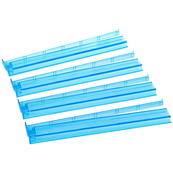 Mahjong Push Racks, 2-in-1 Rack and Pusher, Magnetic Plastic, Minimalist Design, Blue
