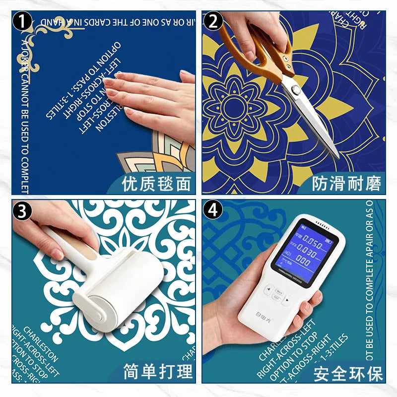 Mahjong Table Mat, Thickened, Waterproof, Non-Slip, Noise Reducing, Color Printed, view 4