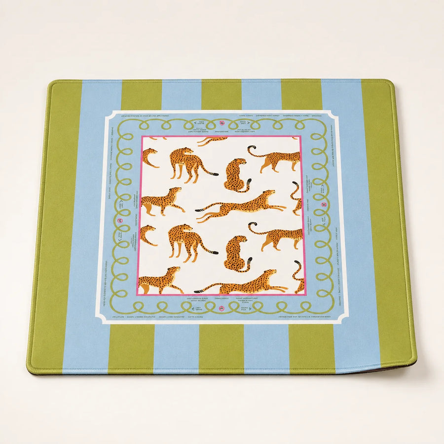 Mahjong Mat, Neoprene, Non-Slip, Waterproof, Foldable, Chinoiserie Lantern Print, view 4