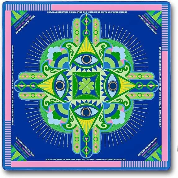 Mahjong Table Mat, Foldable Multi-Layer Rubber, Quick Dry, Non-Slip, Modern Design, view 10