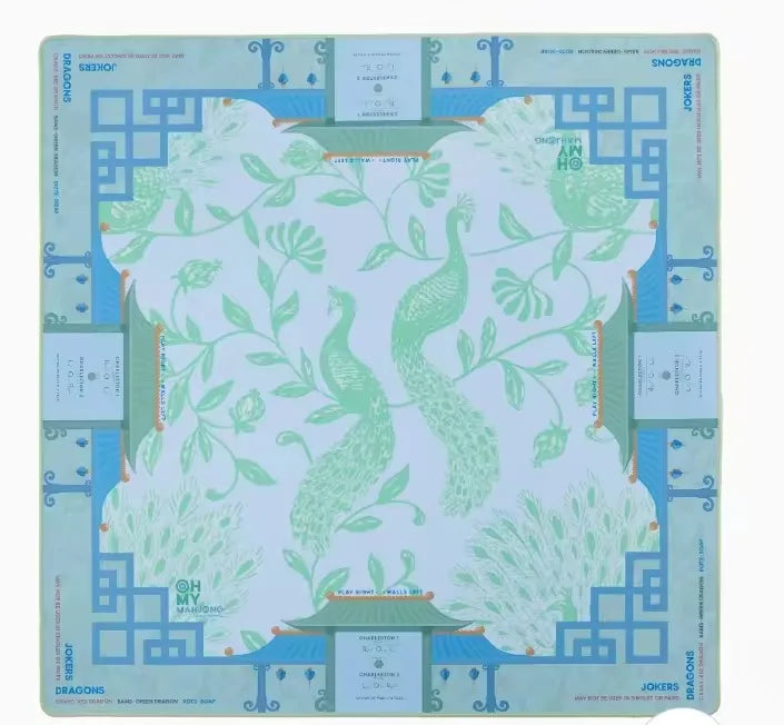 Mahjong Mat, 31.5 Inch Rubber, Non-Slip, Noise Reducing, Foldable Table Pad, Modern Style, view 11