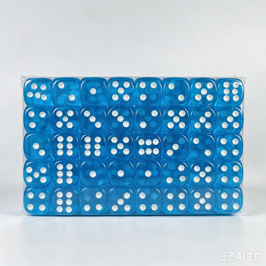 Mahjong Dice, 16mm, 100 Pieces per Set, Multiple Colors for Board Games, view 8