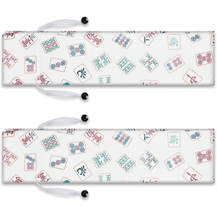 Mahjong Storage Bag with Drawstring Closure, Patterned Design, view 7