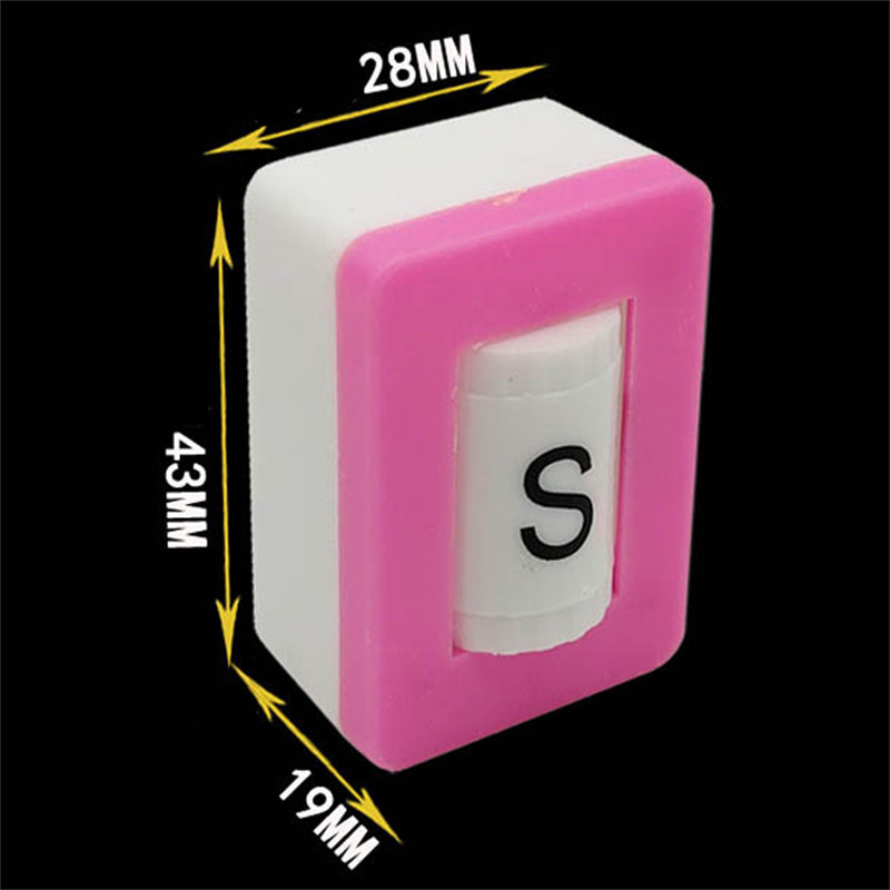 American Mahjong Wind Indicator, 43mm Plastic, English E S W N, Pink, view 3