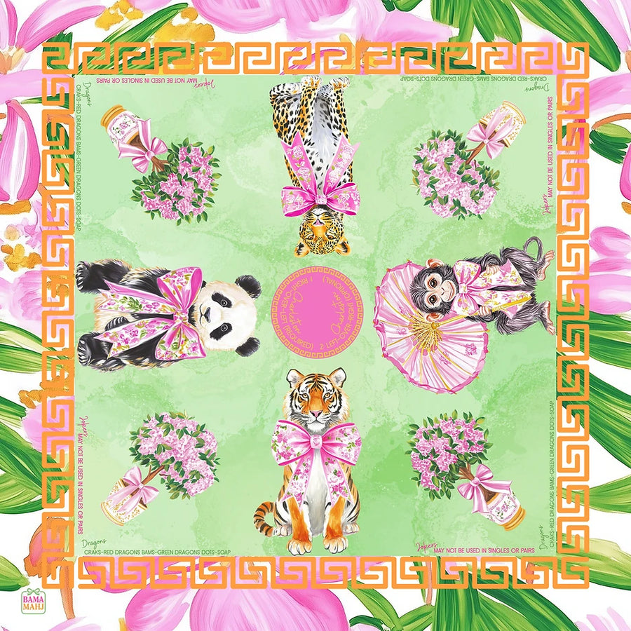 American Mahjong Mat, Waterproof Neoprene, Printed Square Table Cover, view 5