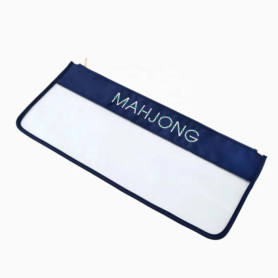 Mahjong Storage Bag with Embroidered Letters, Large Capacity Portable Travel Bag