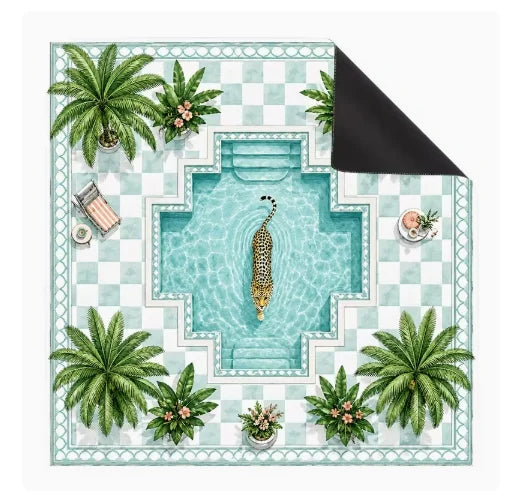 American Mahjong Mat, 31.5 Inch Rubber, Non-Slip, Noise Reducing Table Mat, view 12