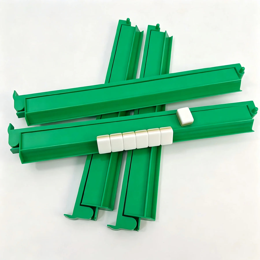 Mahjong Racks and Pushers in Acrylic, Clear, Tortoiseshell or Multicolor