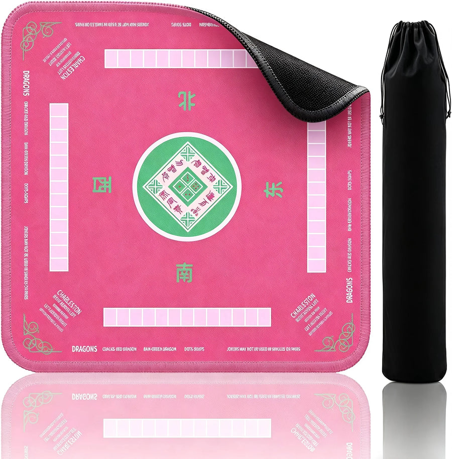 American Mahjong Table Mat with Carrying Bag, Rubber, Non-Slip, Quiet, Non-Staining, view 12