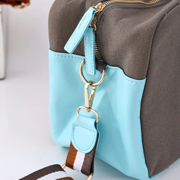 Mahjong Bag, Large Capacity Canvas Tote and Shoulder Bag, Multi-Functional, view 5