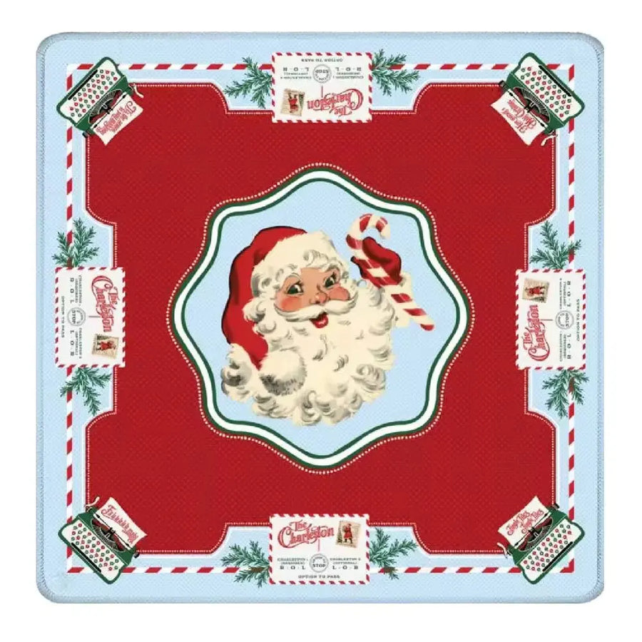 Christmas Mahjong Mat, Natural Rubber, Non-Slip, Noise Reducing, Water Resistant, view 9