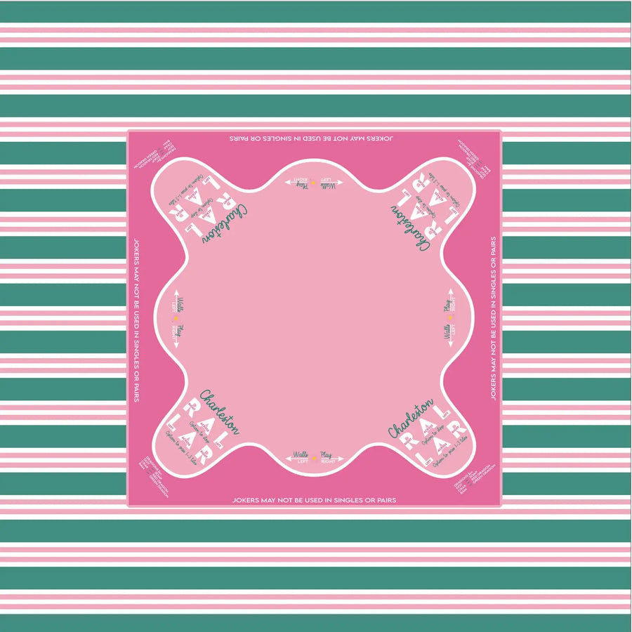 Mahjong Mat, Neoprene, Non-Slip, Waterproof, Foldable, Chinoiserie Lantern Print