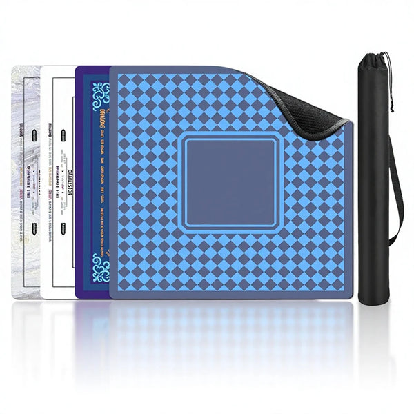 American Mahjong Mat, Thickened Rubber, Non-Slip, Waterproof, Noise Reducing, Stitched Edge