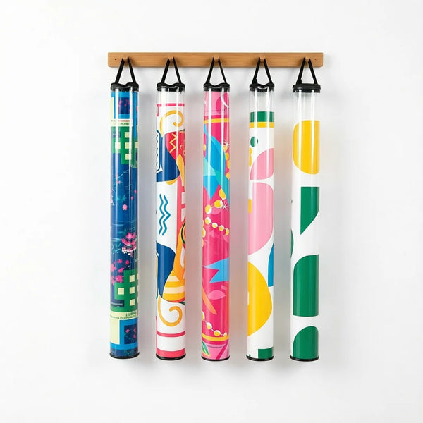 Mahjong Mat Storage Bag, Clear PVC, Waterproof, Portable, for Rolled Mahjong Mats