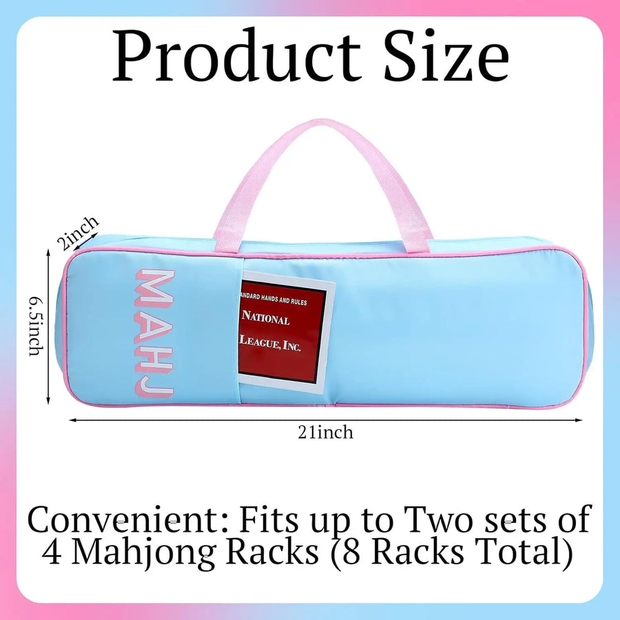 American Mahjong Storage Bag, Large Capacity Travel Bag with Room for Mahjong Racks, view 3