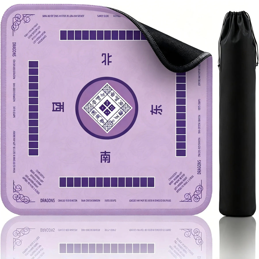 American Mahjong Table Mat with Carrying Bag, Rubber, Non-Slip, Quiet, Non-Staining, view 5