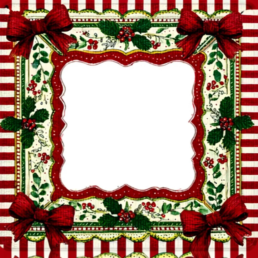 American Mahjong Mat, Christmas Holiday Print, Non-Slip Rubber with Stitched Edges, view 2