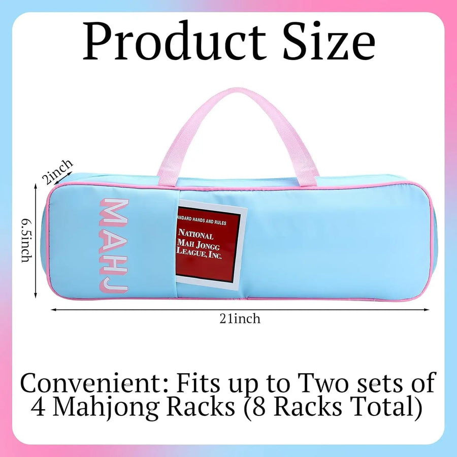 American Mahjong Storage Bag, Water Resistant, Foldable, Large Portable Travel Bag, view 5