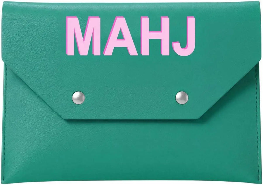 Mahjong Card Holder with Magnetic Closure, Portable Rule Card Storage Case and Protective Pouch, view 9