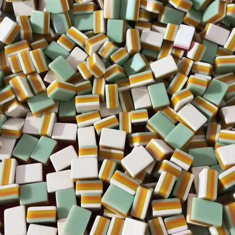 American Mahjong Set, Christmas Tiles, Large Size, Acrylic and Melamine, for 4 Players