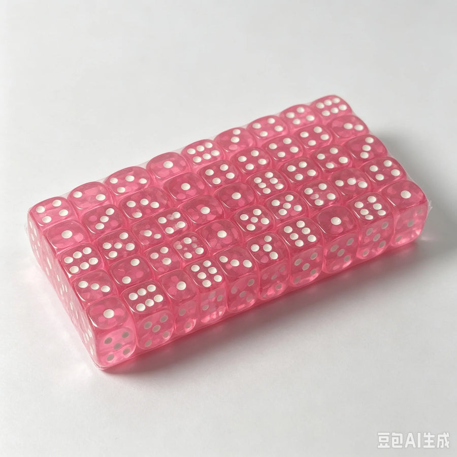 Mahjong Dice, 16mm, 100 Pieces per Set, Multiple Colors for Board Games, view 9