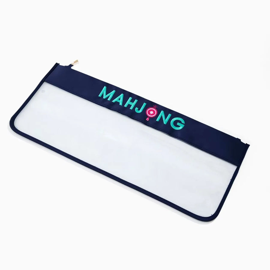 Mahjong Storage Bag with Embroidered Letters, Large Capacity Portable Travel Bag, view 11