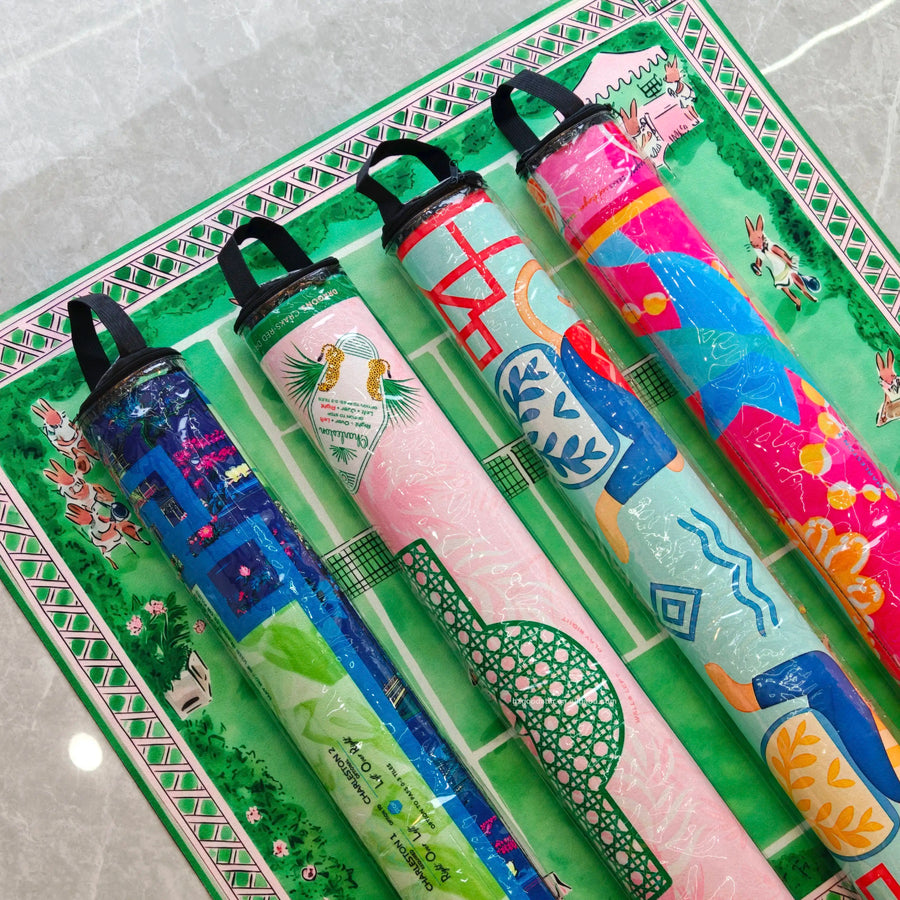 Mahjong Mat Storage Bag, Clear PVC, Waterproof, Portable, for Rolled Mahjong Mats, view 5