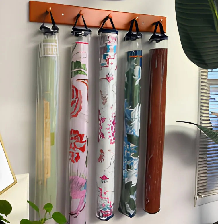 Mahjong Mat Storage Bag with Zipper and Handle Strap, Clear PVC, for Transport or Hanging, view 3