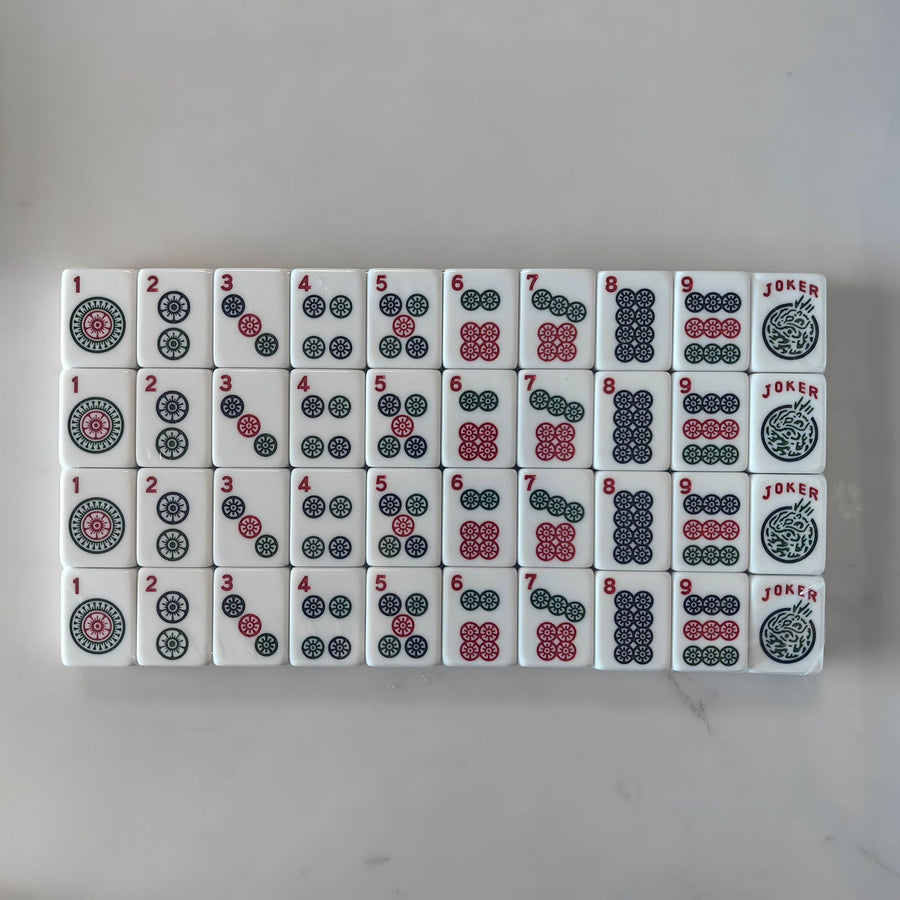 American Mahjong Set, 166 Pieces, 30mm Melamine Tiles for Family Games, view 4
